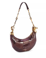 Chain Horse Checkered Leather Shoulder Bag