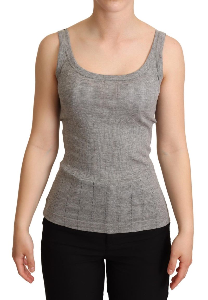 Elegantes ärmelloses graues Tank Top