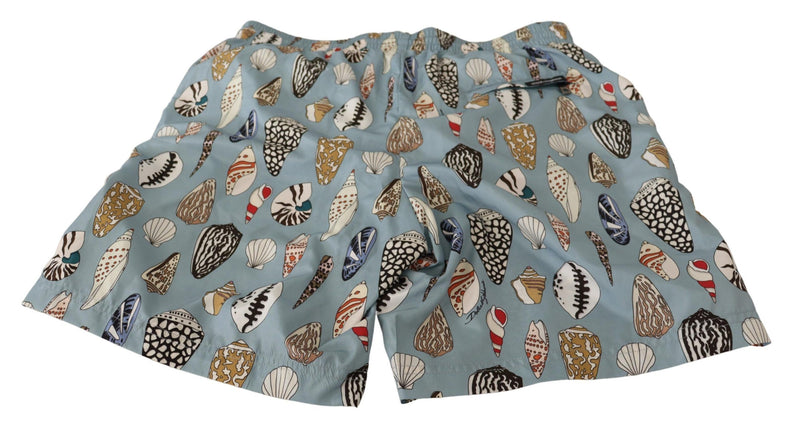 Elegantes Trunks de natación con estampado de conchas marinas