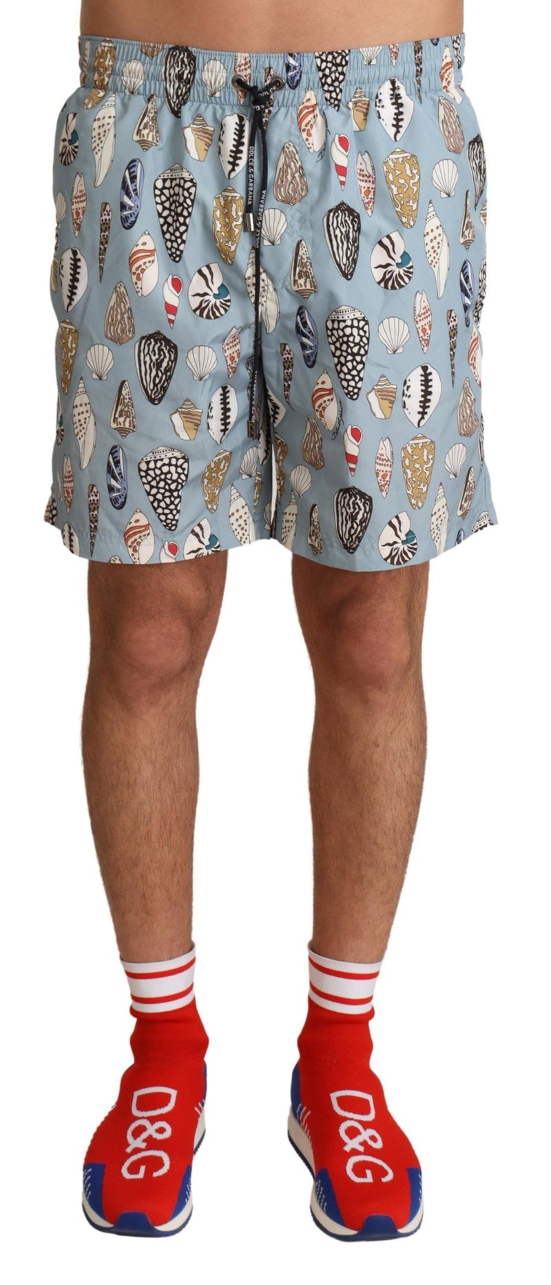 Elegantes Trunks de natación con estampado de conchas marinas