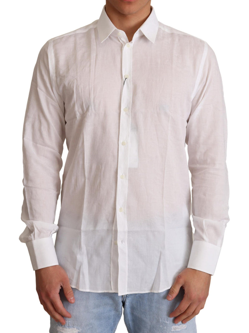 Elegante camicia da abbigliamento da martini in fit bianco