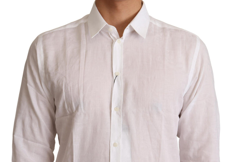 Elegante camisa de vestir de martini de Fit White Slim Fit