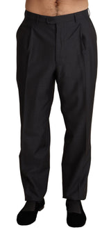 Eleganti pantaloni da abito magro grigio