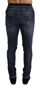 Elegante dunkelblaue Skinny -Jeans