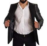 Blazer de Fit Slim Grey Metallic Grey