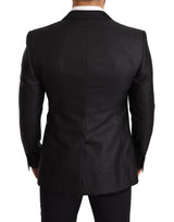 Elegante giacca Blazer Black Metallic Slim Fit