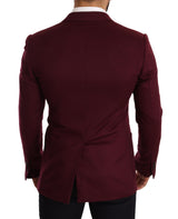 Élégant blazer marron bordeaux en cachemire