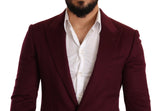 Κομψό καφέ Bordeaux Cashmere Blazer