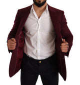 Elegante Bordeaux Maroon Bordeaux Blazer