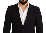 Blazer de algodón negro elegante Fit Negro