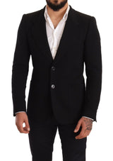 Blazer de algodón negro elegante Fit Negro