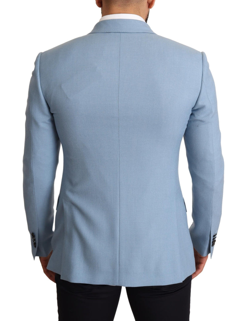 Blazer pour hommes en cachemire bleu élégant