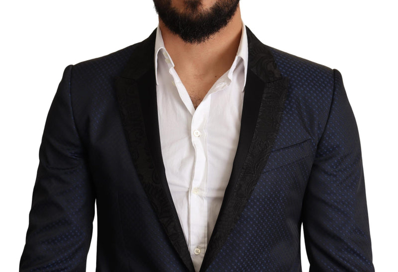 Elegante blazer martini blu slim fit