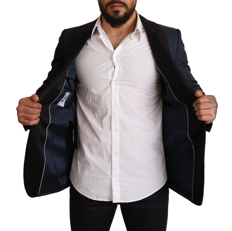 Elegante blazer martini blu slim fit