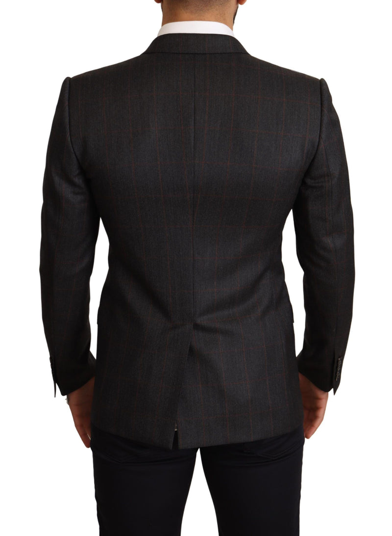 Eleganer grauer Scheck Martini Blazer