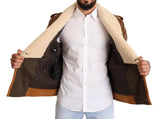 Elegante giacca da shearling a doppio petto