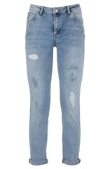 Denim Chic Imperfect Blue Cotton Blend