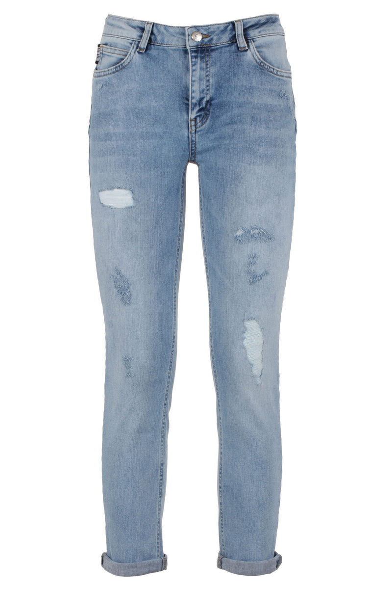 Denim Chic Imperfect Blue Cotton Blend