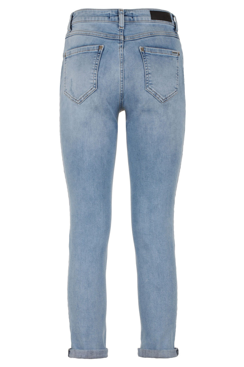 Chic imparfait en coton bleu denim