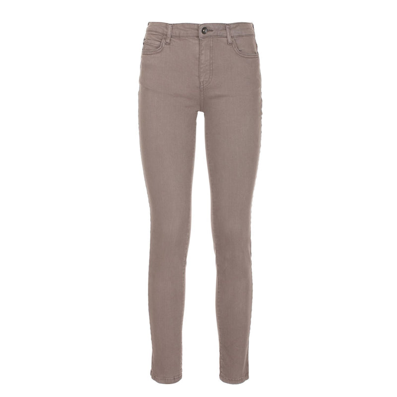 Pantaloni elastici in cotone grigio impeccabile