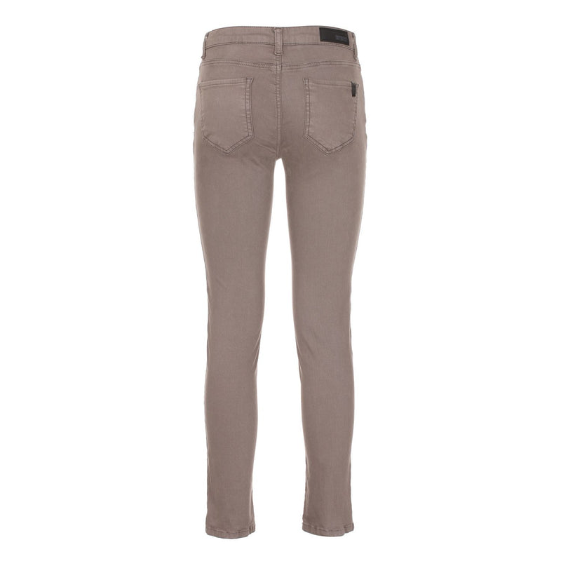 Pantaloni elastici in cotone grigio impeccabile