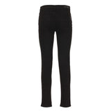 Pantalones de mezcla de algodón negro elegante