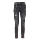 Elegante schwarze Jeanshose