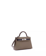 Kelly 20 Handbag Tricolor Epsom with Palladium Hardware