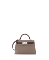 Kelly 20 Handbag Tricolor Epsom with Palladium Hardware