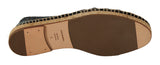 Elegante gewebte Leder -Espadrilles