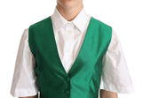 Gilet de mélange de soie verte élégante