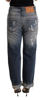 Authentische mittlere Taille Baggy Jeans Jeans