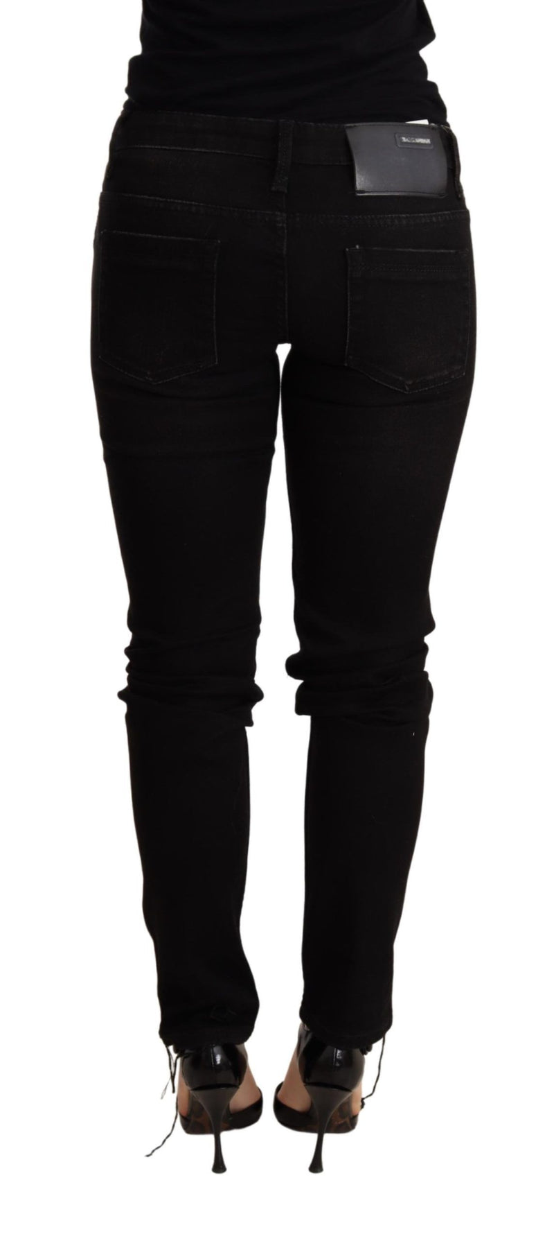 Denim negro elegante Slim Fit Black