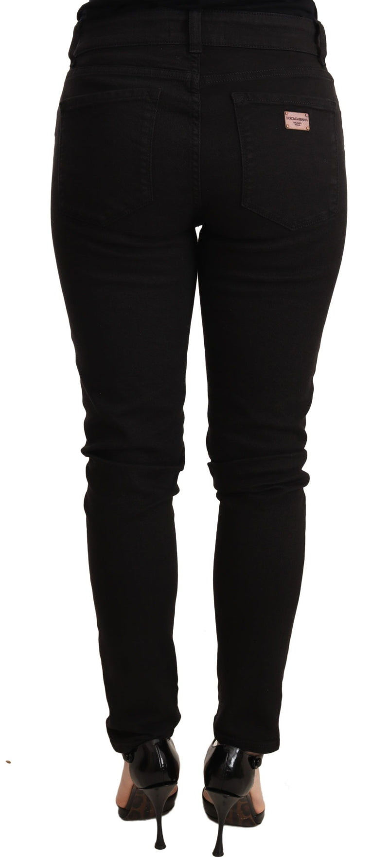 Elegant Black Slim Skinny Jeans