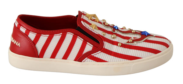 Stripe εκτυπωμένο loafers