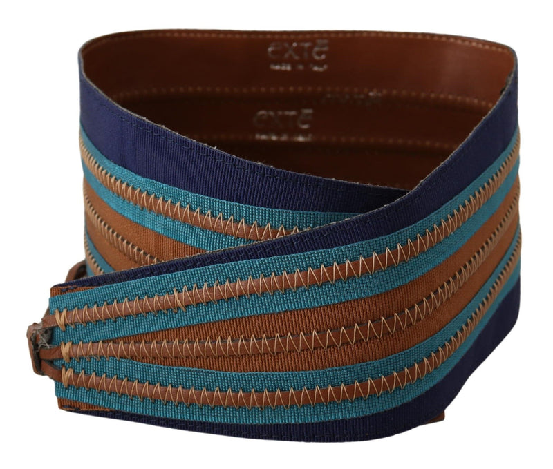 Ceinture de taille en cuir multicolore élégante