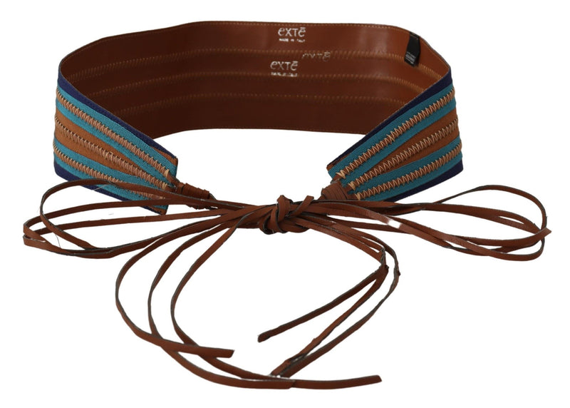 Ceinture de taille en cuir multicolore élégante