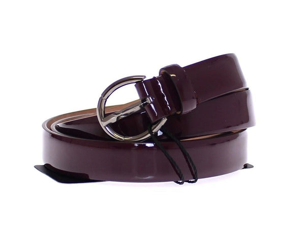 Ceinture en cuir violet élégant - Élégance italienne