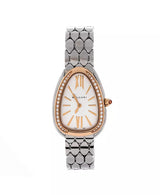 Serpenti Seduttori Quartz Watch in Stainless Steel and Rose Gold with Diamond Bezel 25mm
