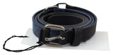 Ceinture élégante réglable en cuir noir