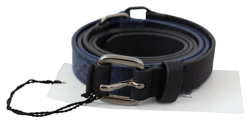 Ceinture élégante réglable en cuir noir