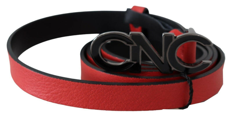 Ceinture de taille en cuir rouge élégant