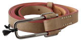 Ceinture de mode en cuir beige