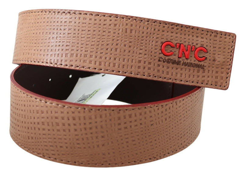 Ceinture de mode en cuir beige élégant