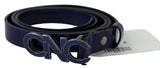 Ceinture de mode en cuir bleu foncé élégant