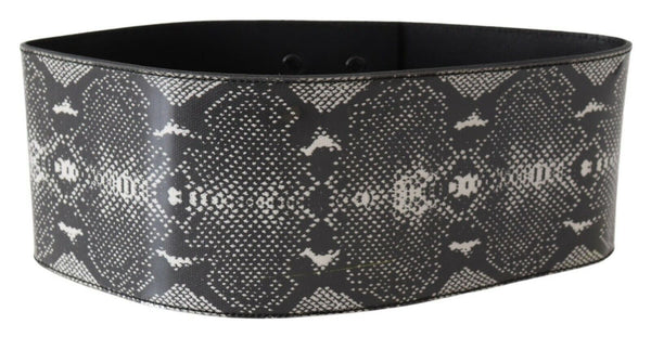 Ceinture en cuir de motif en peau de serpent classique