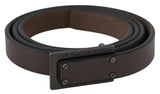 Elegant Brown Leather Fashion Belt