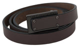 Ceinture de mode en cuir marron élégant