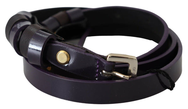 Ceinture de mode en cuir violet élégant