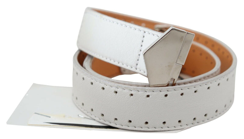 Ceinture de mode en cuir blanc élégant